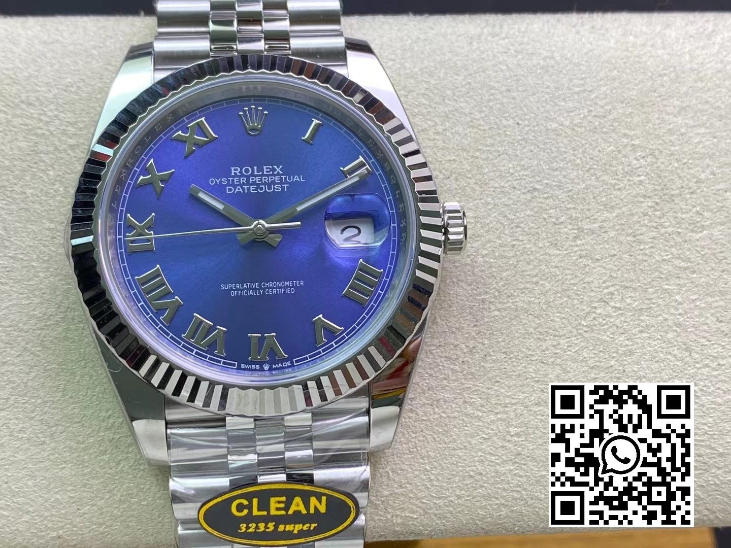 Rolex DateJust 41 126334 Clean Factory 1:1 Best Edition 904L Steel Blue Roman Dial