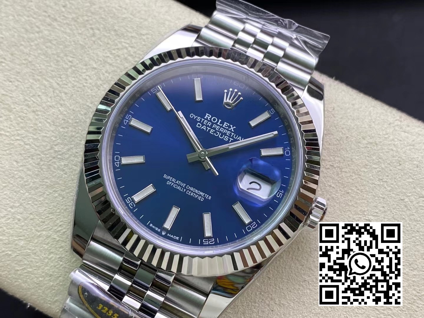 Rolex DateJust 41 126334 Clean Factory 1:1 Best Edition 904L Steel Blue Stick Dial