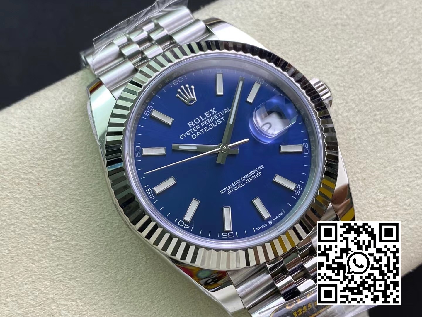 Rolex DateJust 41 126334 Clean Factory 1:1 Best Edition 904L Steel Blue Stick Dial