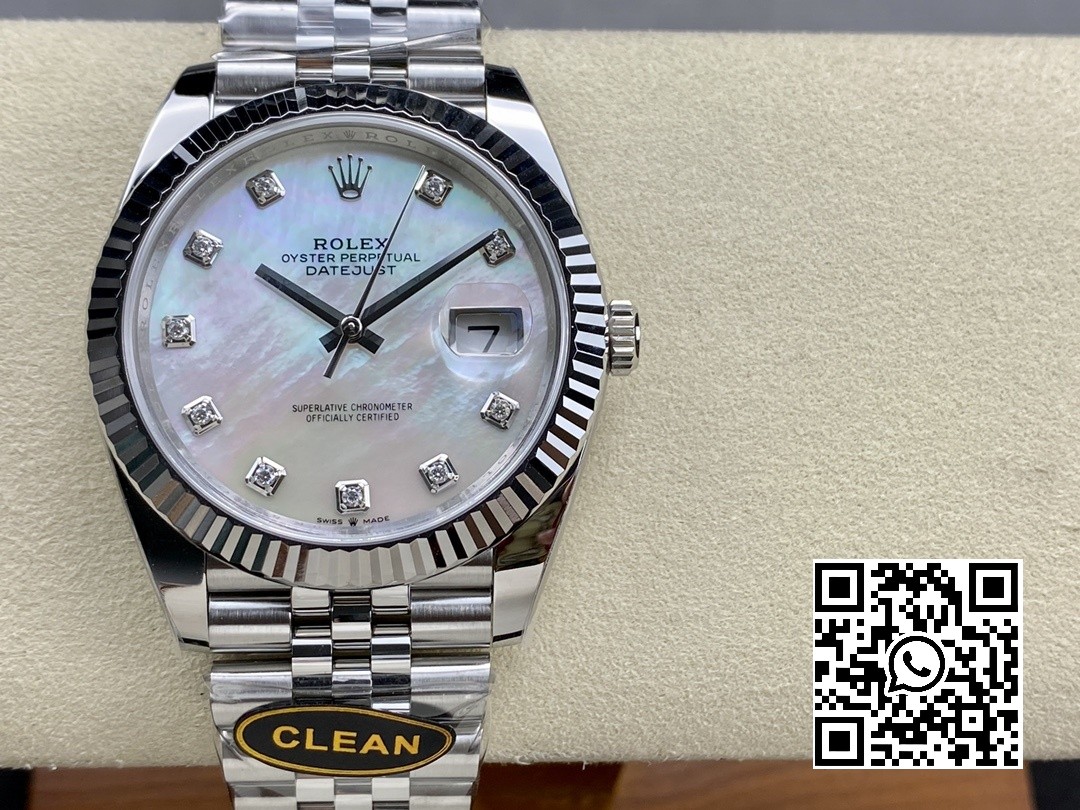 Rolex DateJust 41 126334 Clean Factory 1:1 Best Edition 904L Steel MOP Diamond Dial