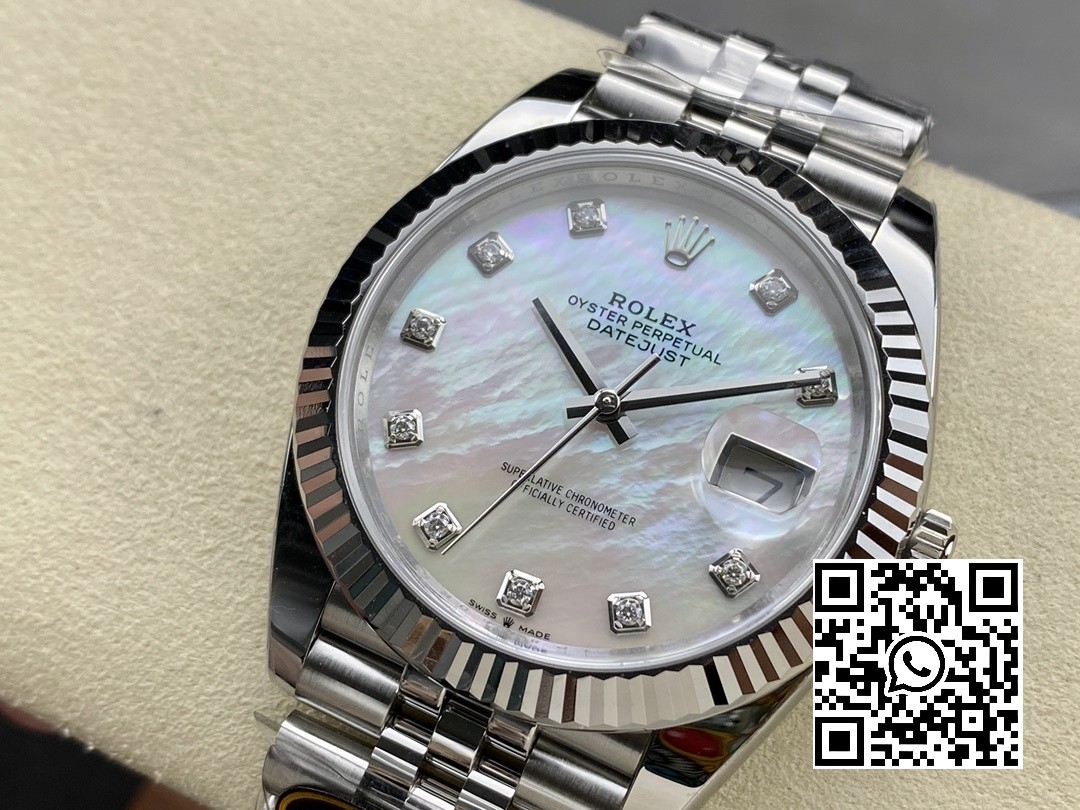 Rolex DateJust 41 126334 Clean Factory 1:1 Best Edition 904L Steel MOP Diamond Dial