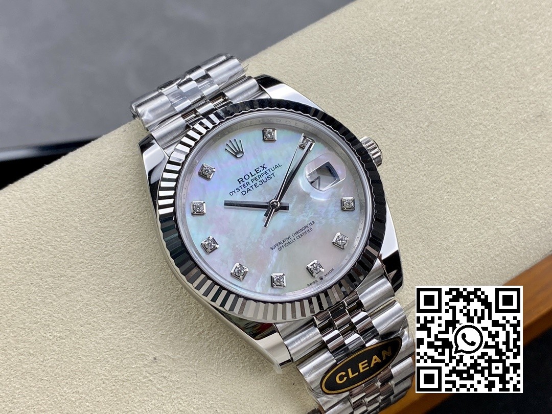 Rolex DateJust 41 126334 Clean Factory 1:1 Best Edition 904L Steel MOP Diamond Dial