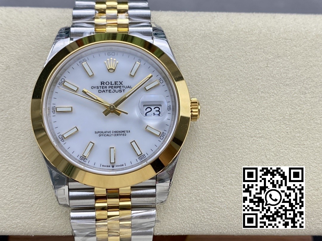 Rolex DateJust 41 126303 904L SS VS Factory 1:1 Best Edition White Dial