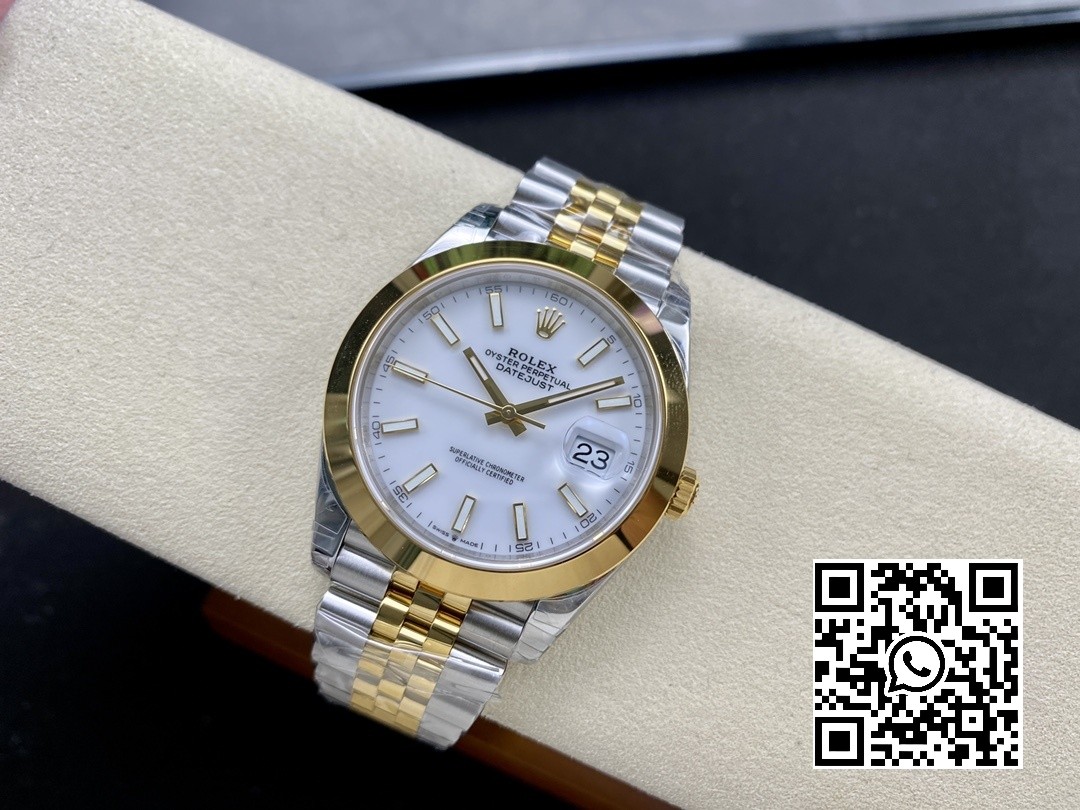 Rolex DateJust 41 126303 904L SS VS Factory 1:1 Best Edition White Dial