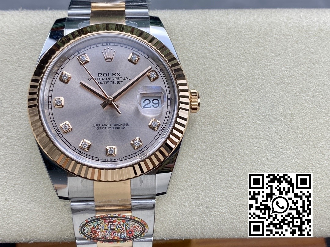 Rolex DateJust 41 126331 904L SS/RG Clean Factory 1:1 Best Edition Champagne Dial