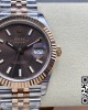 Rolex DateJust 41 126331 904L SS/RG VS Factory 1:1 Best Edition Brown Dial