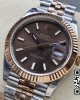 Rolex DateJust 41 126331 904L SS/RG VS Factory 1:1 Best Edition Brown Dial