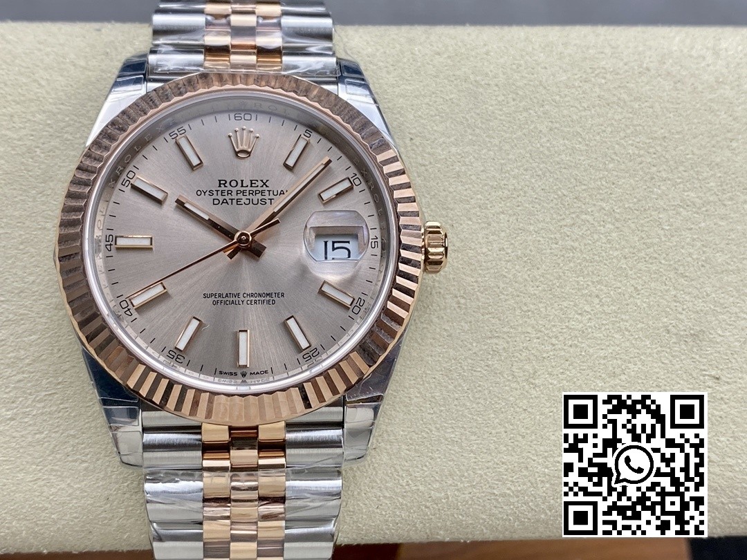 Rolex DateJust 41 126331 904L SS/RG VS Factory 1:1 Best Edition RG Dial