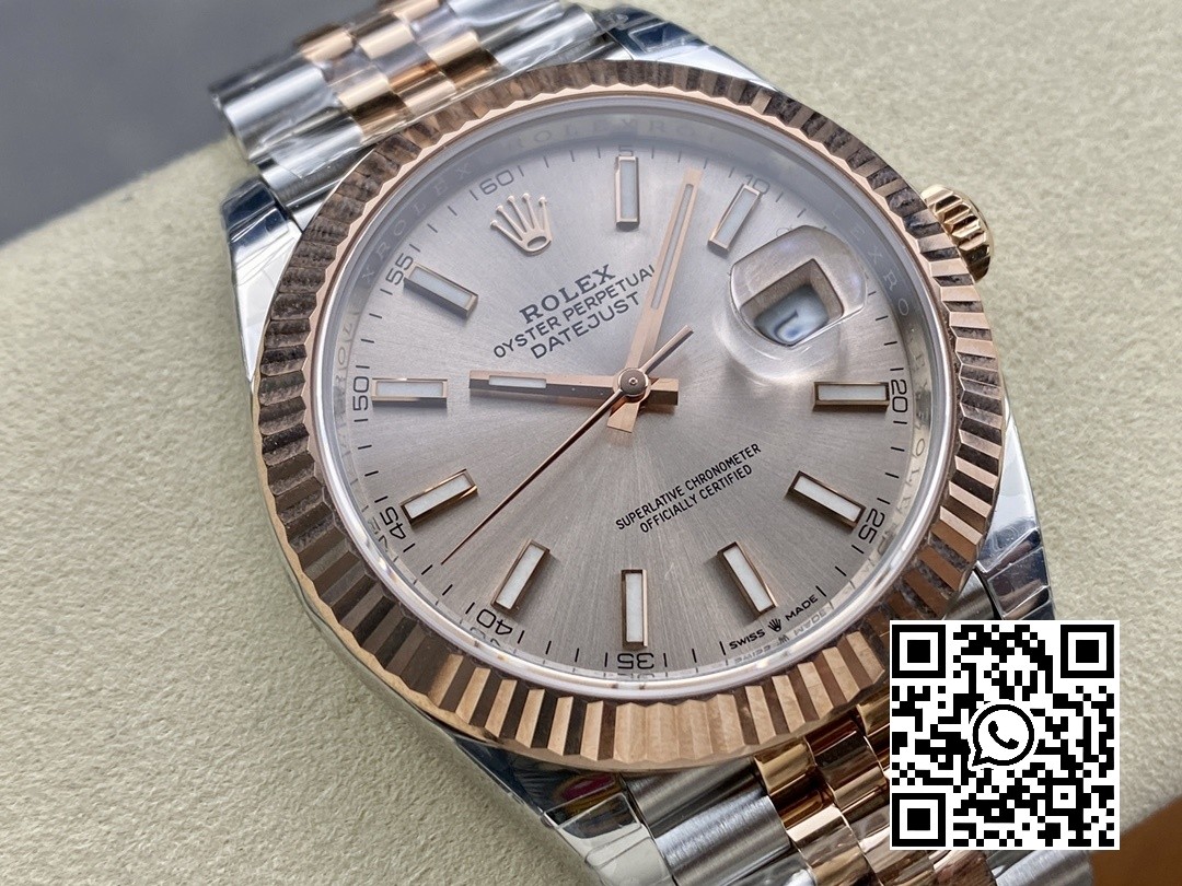 Rolex DateJust 41 126331 904L SS/RG VS Factory 1:1 Best Edition RG Dial