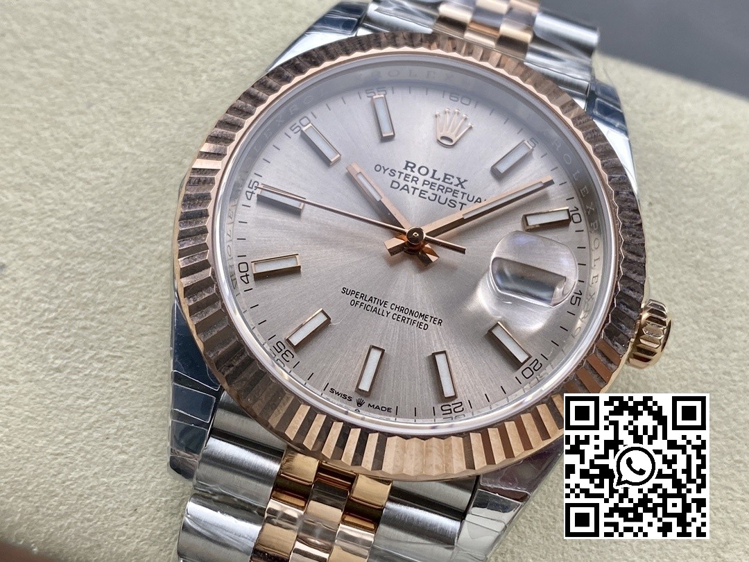 Rolex DateJust 41 126331 904L SS/RG VS Factory 1:1 Best Edition RG Dial