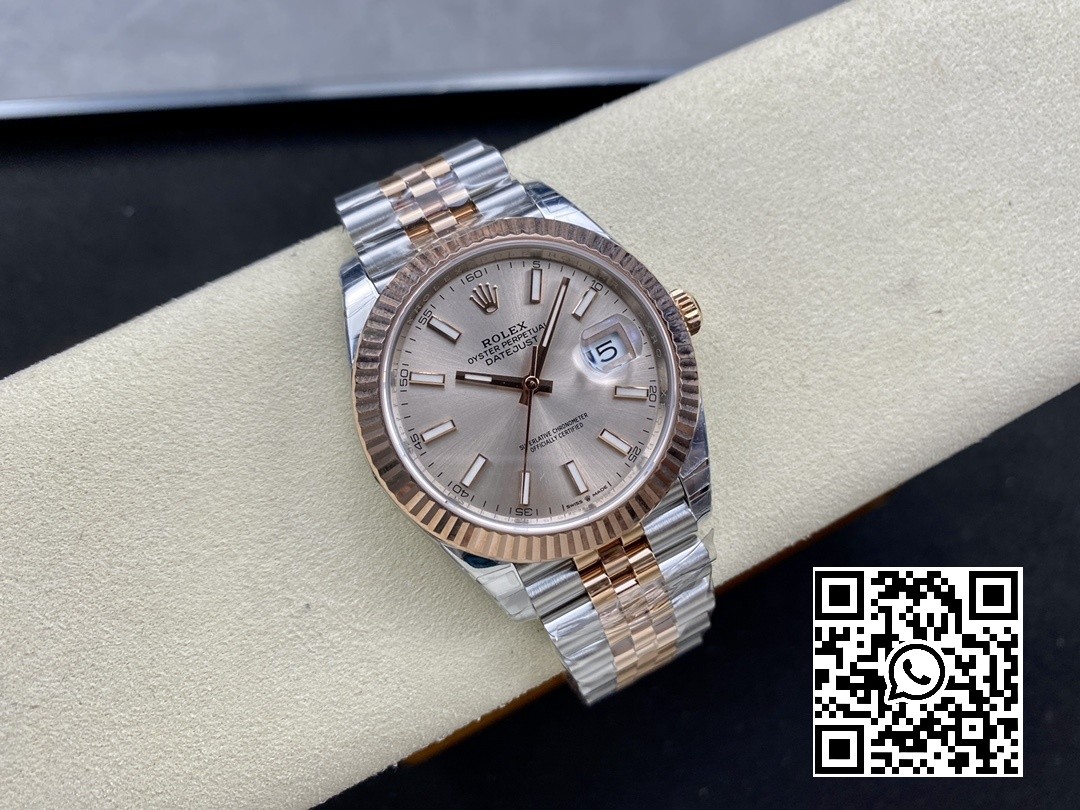 Rolex DateJust 41 126331 904L SS/RG VS Factory 1:1 Best Edition RG Dial