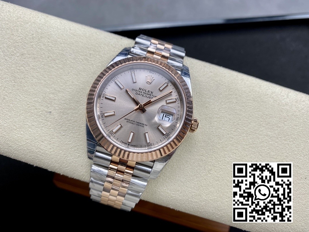 Rolex DateJust 41 126331 904L SS/RG VS Factory 1:1 Best Edition RG Dial