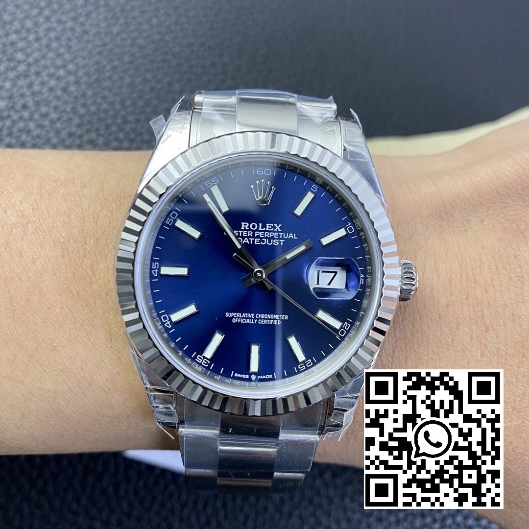 Rolex DateJust 41 126334 904L SS VS Factory 1:1 Best Edition Blue Dial