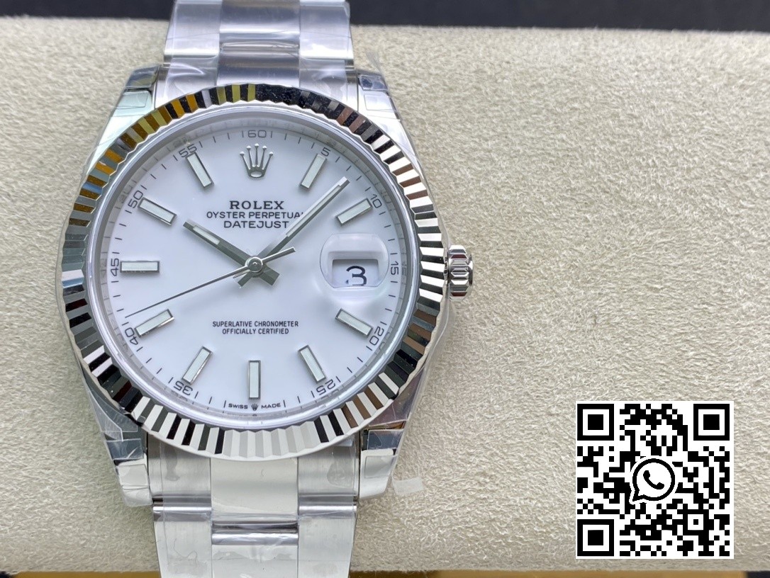 Rolex DateJust 41 126334 904L SS VS Factory 1:1 Best Edition White Dial