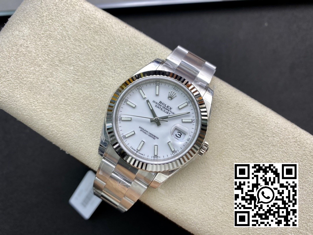 Rolex DateJust 41 126334 904L SS VS Factory 1:1 Best Edition White Dial