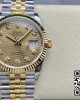 Rolex DateJust 36mm 126233 SS/YG VS Factory 1:1 Best Edition 904L Steel YG Textured Diamonds Dial