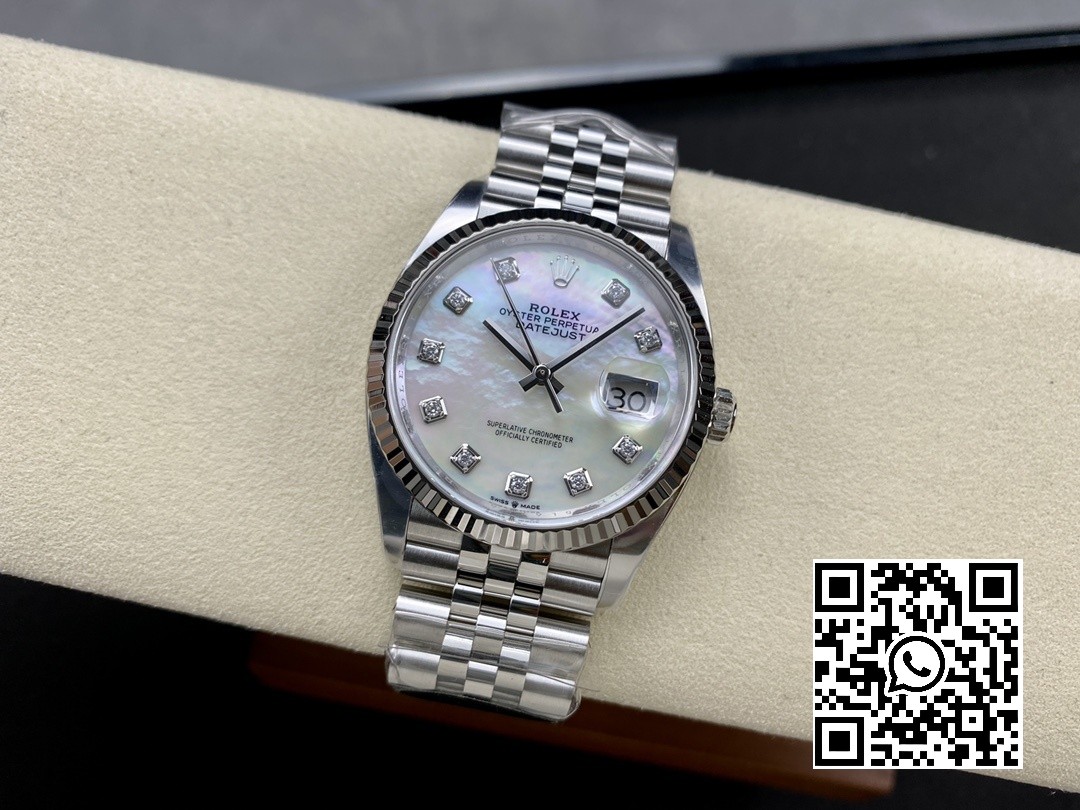 Rolex DateJust 36mm 126234 Clean Factory 1:1 Best Edition 904L Steel MOP Diamond Dial