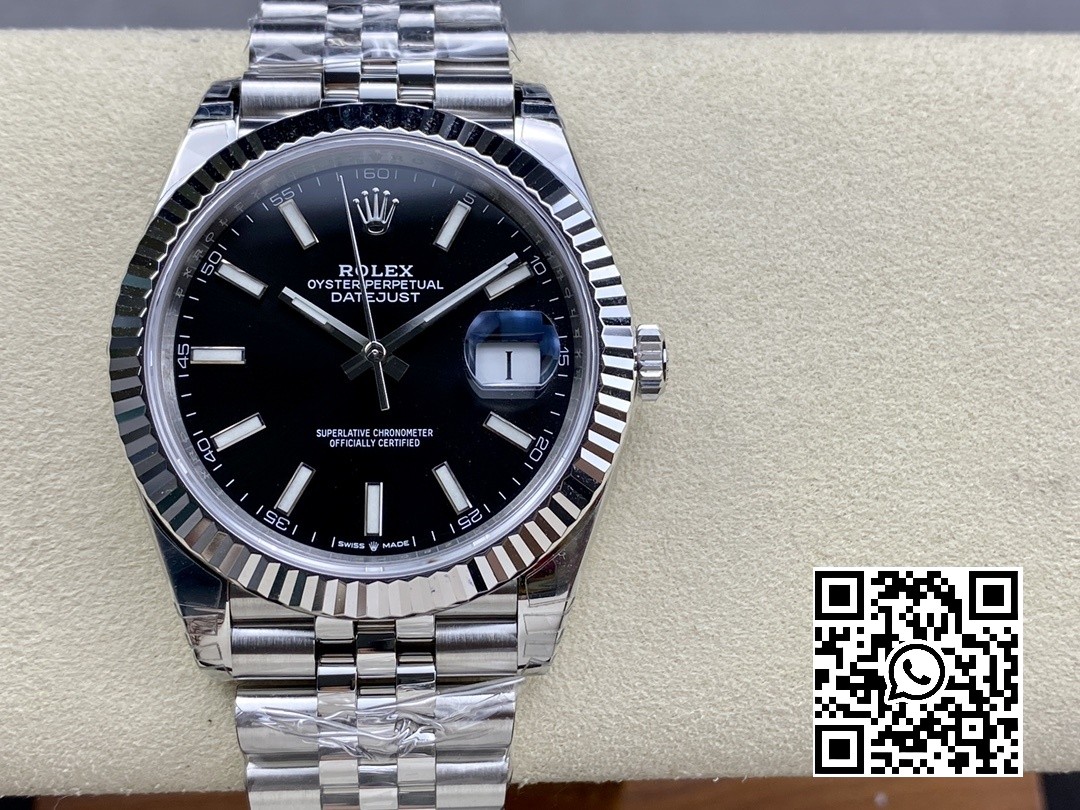 Rolex DateJust 41 126300 904L SS VS Factory 1:1 Best Edition Black Dial