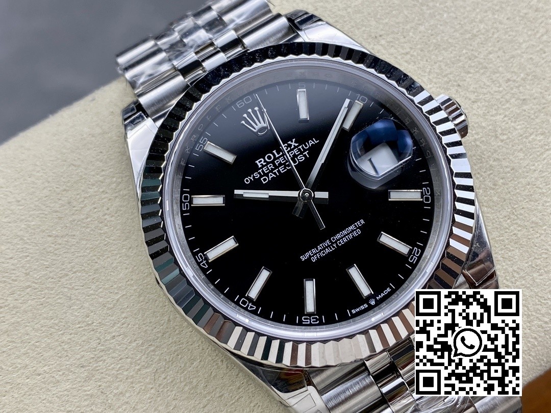 Rolex DateJust 41 126300 904L SS VS Factory 1:1 Best Edition Black Dial