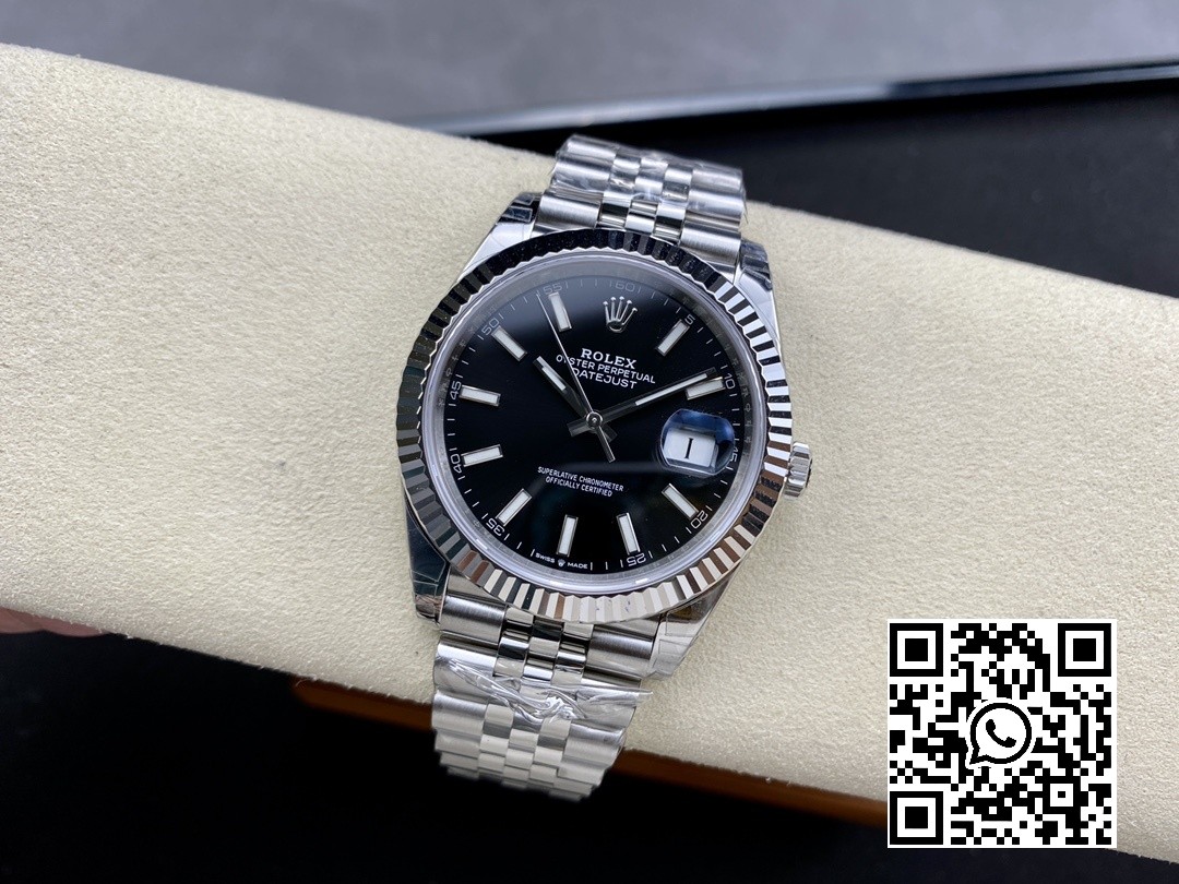 Rolex DateJust 41 126300 904L SS VS Factory 1:1 Best Edition Black Dial