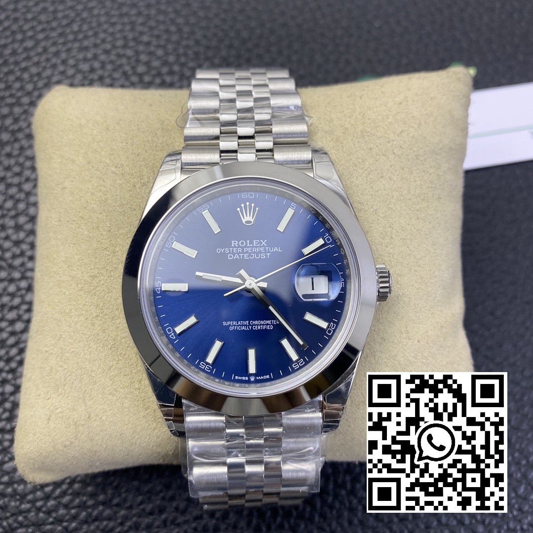 Rolex DateJust 41 126300 904L SS VS Factory 1:1 Best Edition Blue Dial