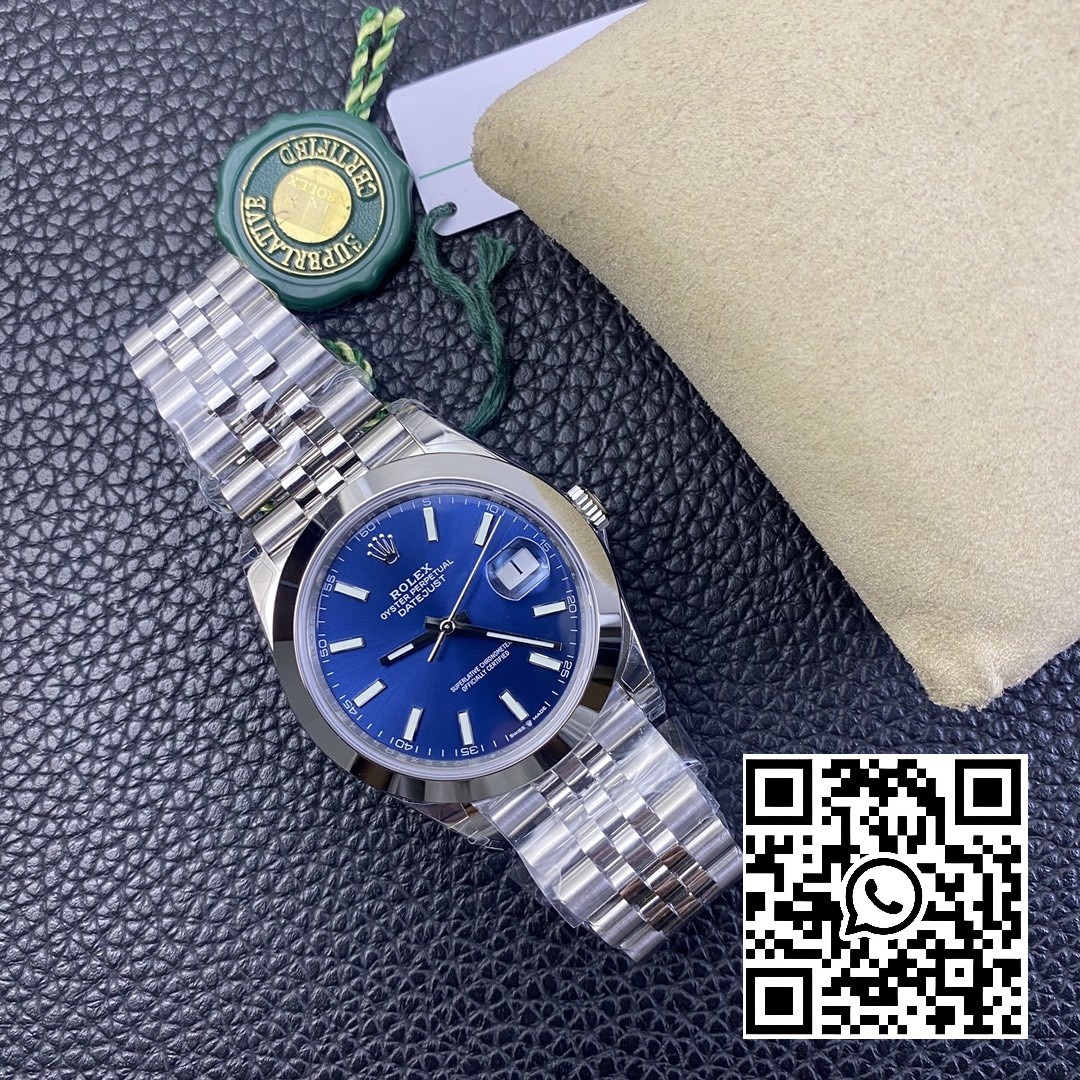 Rolex DateJust 41 126300 904L SS VS Factory 1:1 Best Edition Blue Dial