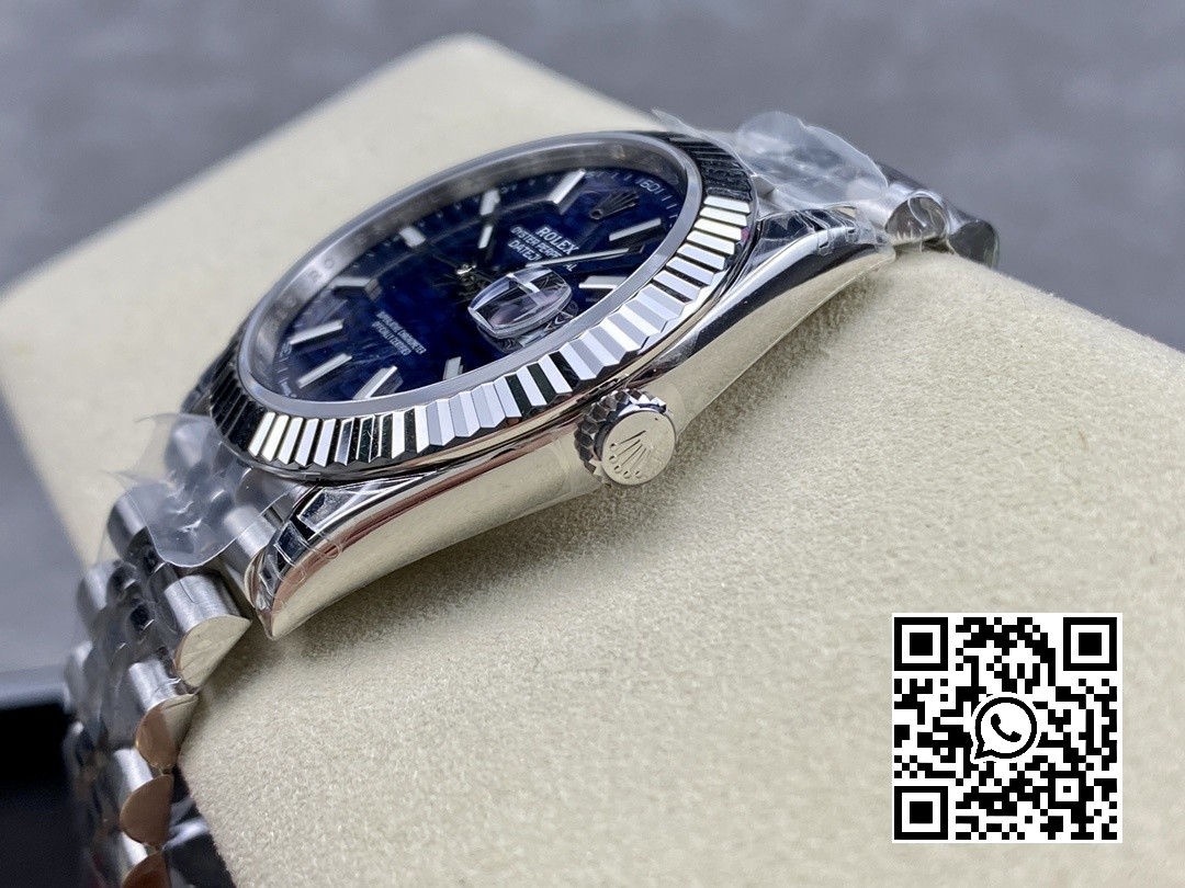 Rolex DateJust 41 126300 904L SS VS Factory 1:1 Best Edition Blue Textured Dial