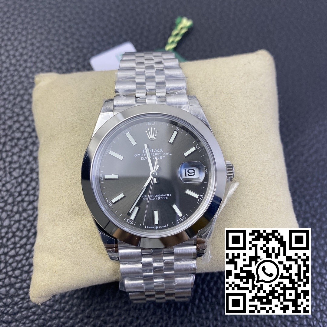 Rolex DateJust 41 126300 904L SS VS Factory 1:1 Best Edition Gray Dial