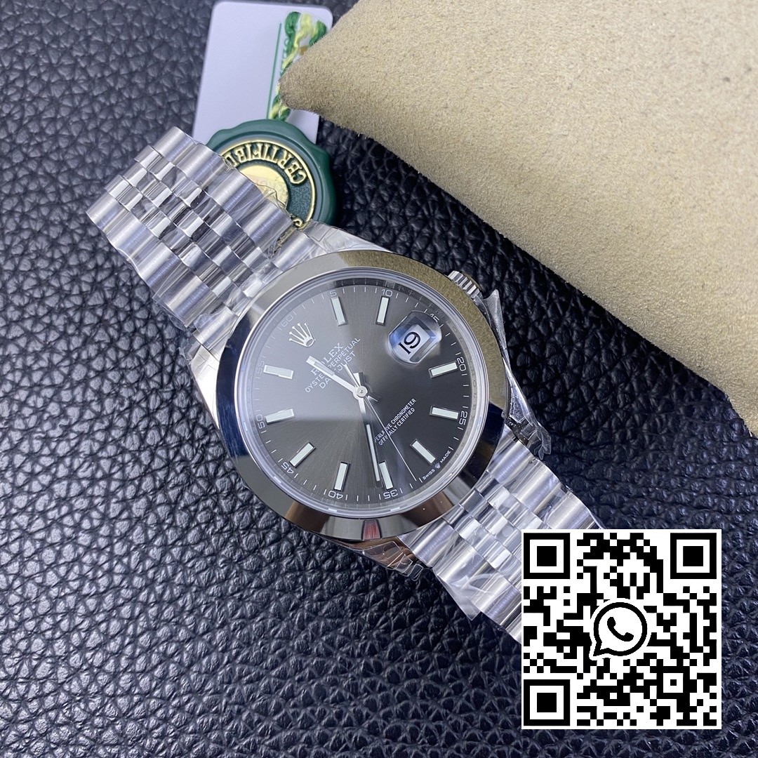 Rolex DateJust 41 126300 904L SS VS Factory 1:1 Best Edition Gray Dial