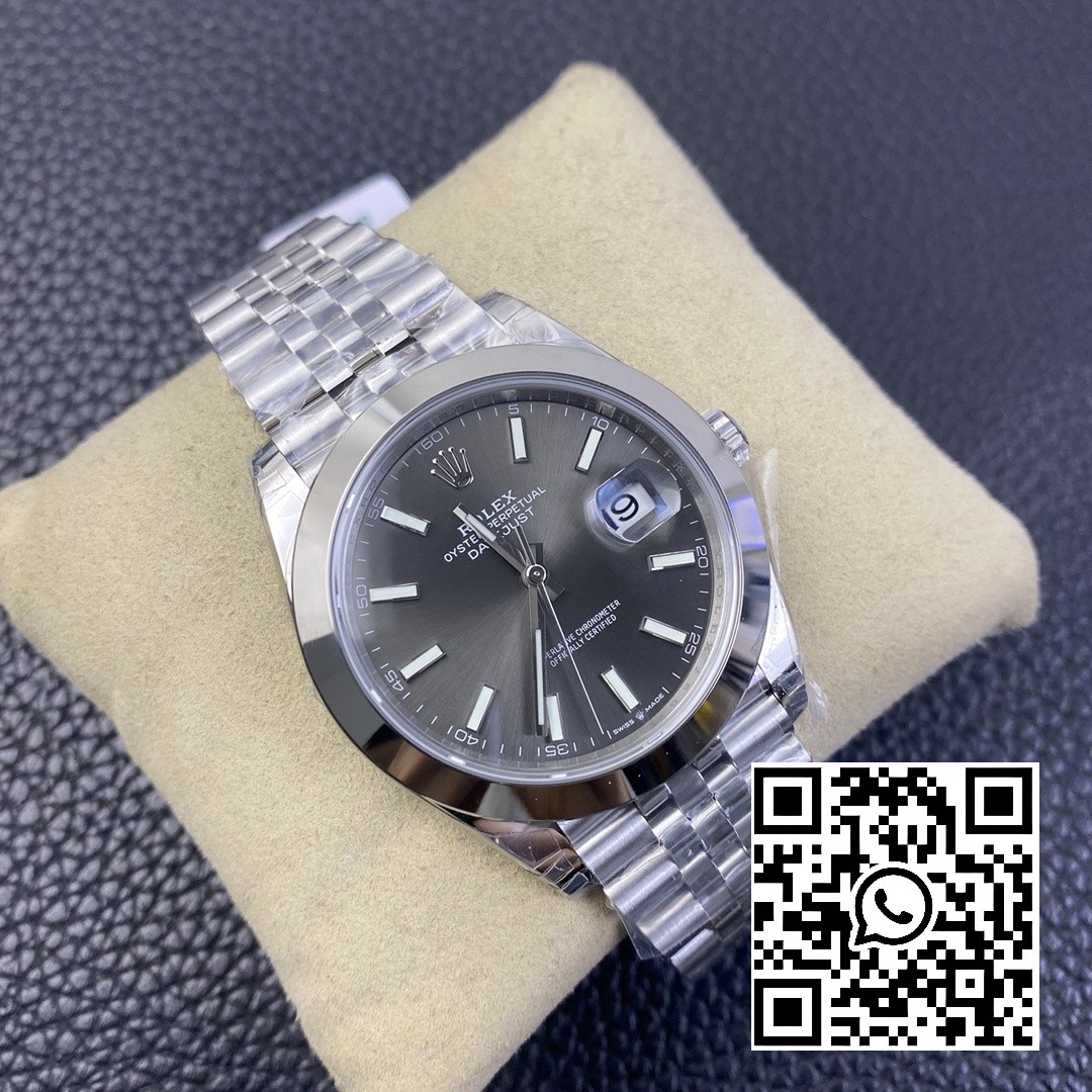 Rolex DateJust 41 126300 904L SS VS Factory 1:1 Best Edition Gray Dial