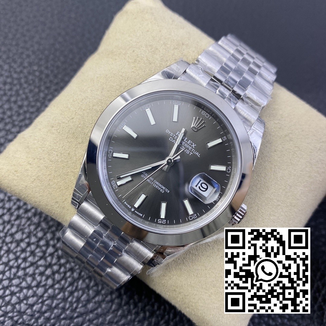 Rolex DateJust 41 126300 904L SS VS Factory 1:1 Best Edition Gray Dial