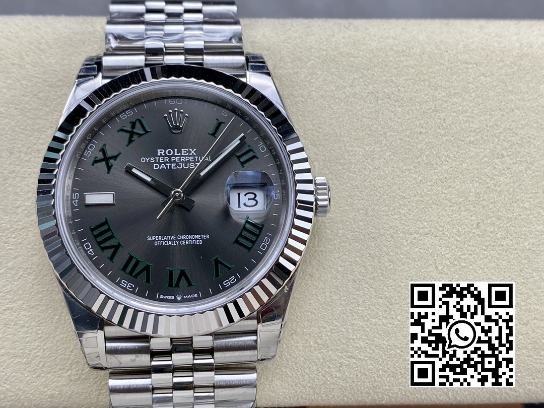 Rolex DateJust 41 126300 904L SS VS Factory 1:1 Best Edition Gray Roman Dial