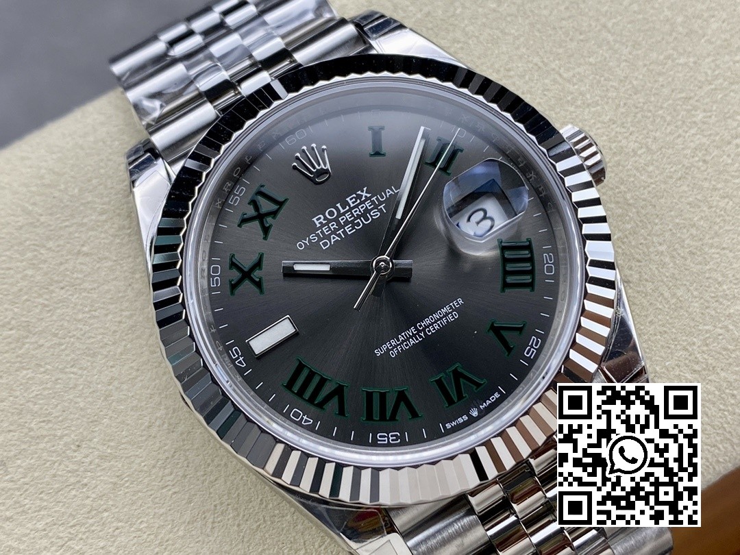 Rolex DateJust 41 126300 904L SS VS Factory 1:1 Best Edition Gray Roman Dial