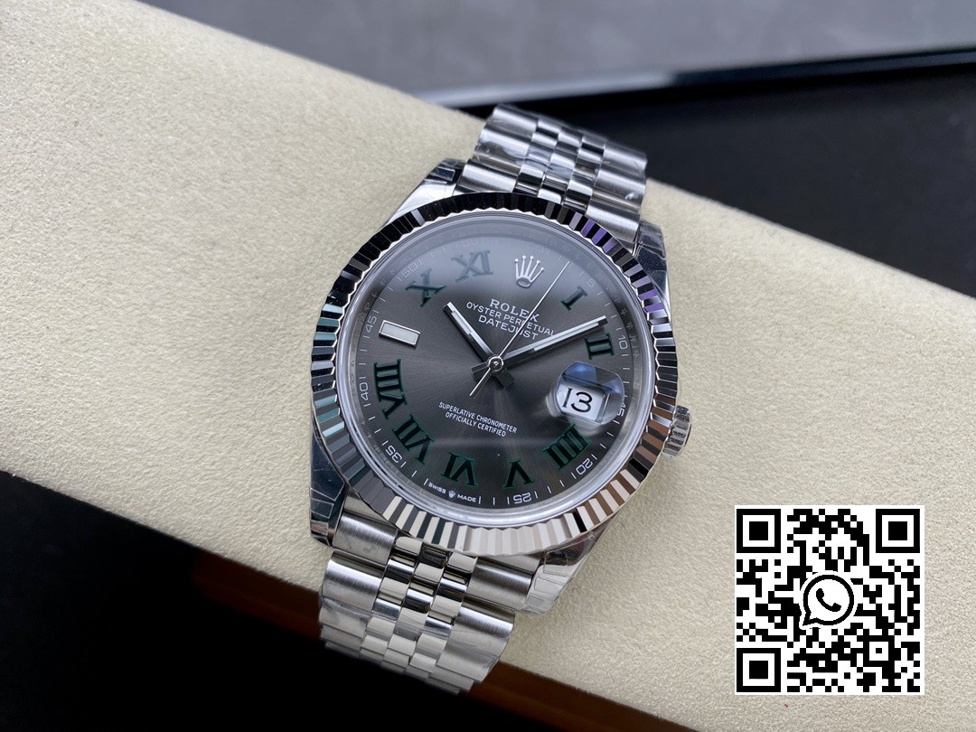 Rolex DateJust 41 126300 904L SS VS Factory 1:1 Best Edition Gray Roman Dial