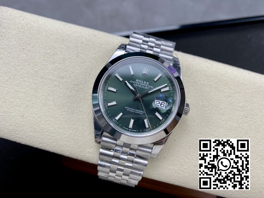 Rolex DateJust 41 126300 904L SS VS Factory 1:1 Best Edition Green Dial