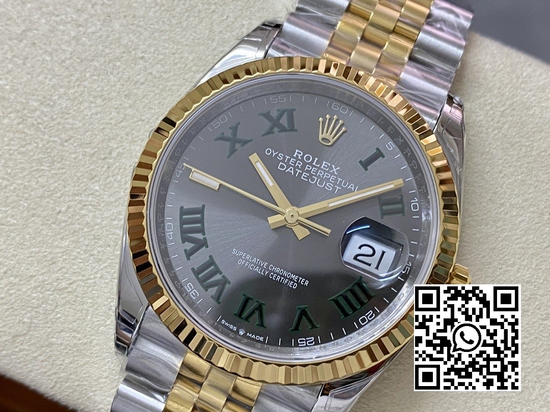 Rolex DateJust 36 SS 126233 904L SS/YG VS Factory 1:1 Best Edition Wimbledon Dial