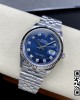 Rolex DateJust 36 SS 126234 VS Factory 1:1 Best Edition 904L Steel Blue Diamonds Dial