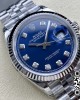 Rolex DateJust 36 SS 126234 VS Factory 1:1 Best Edition 904L Steel Blue Diamonds Dial