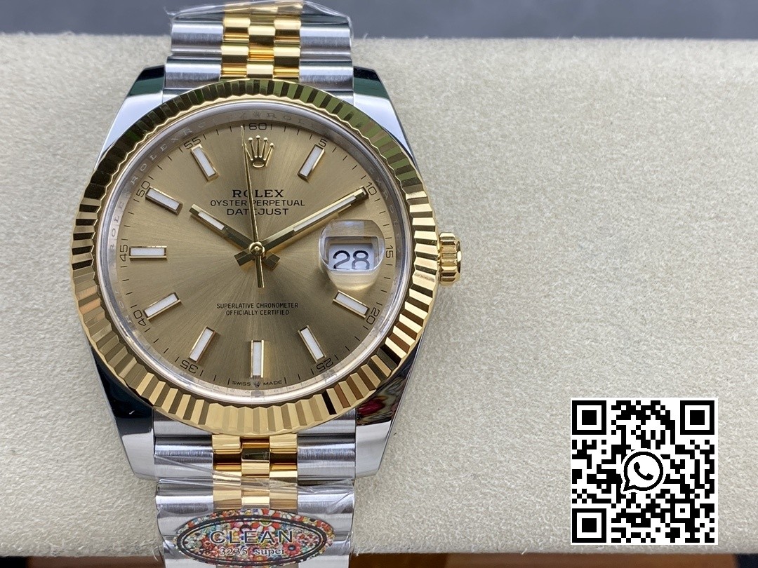 Rolex DateJust 36 126233 Clean Factory 1:1 Best Edition 904L Steel YG Sitck Dial