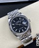 Rolex DateJust 36 126234 904L SS Clean Factory 1:1 Best Edition Fluted Bezel Black Dial