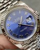 Rolex DateJust 36 126234 904L SS Clean Factory 1:1 Best Edition Fluted Bezel Bluw Roman Dial