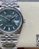 Rolex DateJust 36 126234 904L SS Clean Factory 1:1 Best Edition Fluted Bezel Green Dial