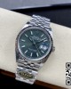 Rolex DateJust 36 126234 904L SS Clean Factory 1:1 Best Edition Fluted Bezel Green Dial