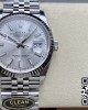 Rolex DateJust 36 126234 904L SS Clean Factory 1:1 Best Edition Fluted Bezel Silvery Dial