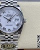 Rolex DateJust 36 126234 904L SS Clean Factory 1:1 Best Edition Fluted Bezel White Roman Dial