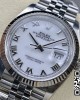 Rolex DateJust 36 126234 904L SS Clean Factory 1:1 Best Edition Fluted Bezel White Roman Dial