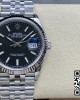 Rolex DateJust 36 126234 904L SS VS Factory 1:1 Best Edition Fluted Bezel Black Dial