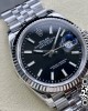 Rolex DateJust 36 126234 904L SS VS Factory 1:1 Best Edition Fluted Bezel Black Dial