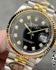 Rolex DateJust 36 126233 Clean Factory 1:1 Best Edition 904L Steel Black Diamonds Dial