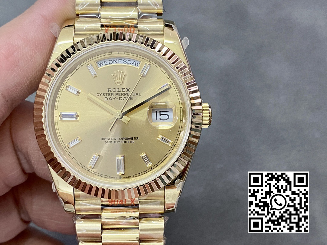 Rolex DayDate 228238 40mm YG GM Factory 1:1 Best Edition YG Dial